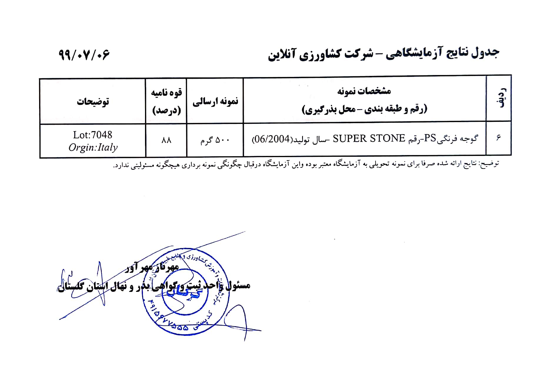 بذر گوجه پی اس سوپر استون نیم کیلویی 3