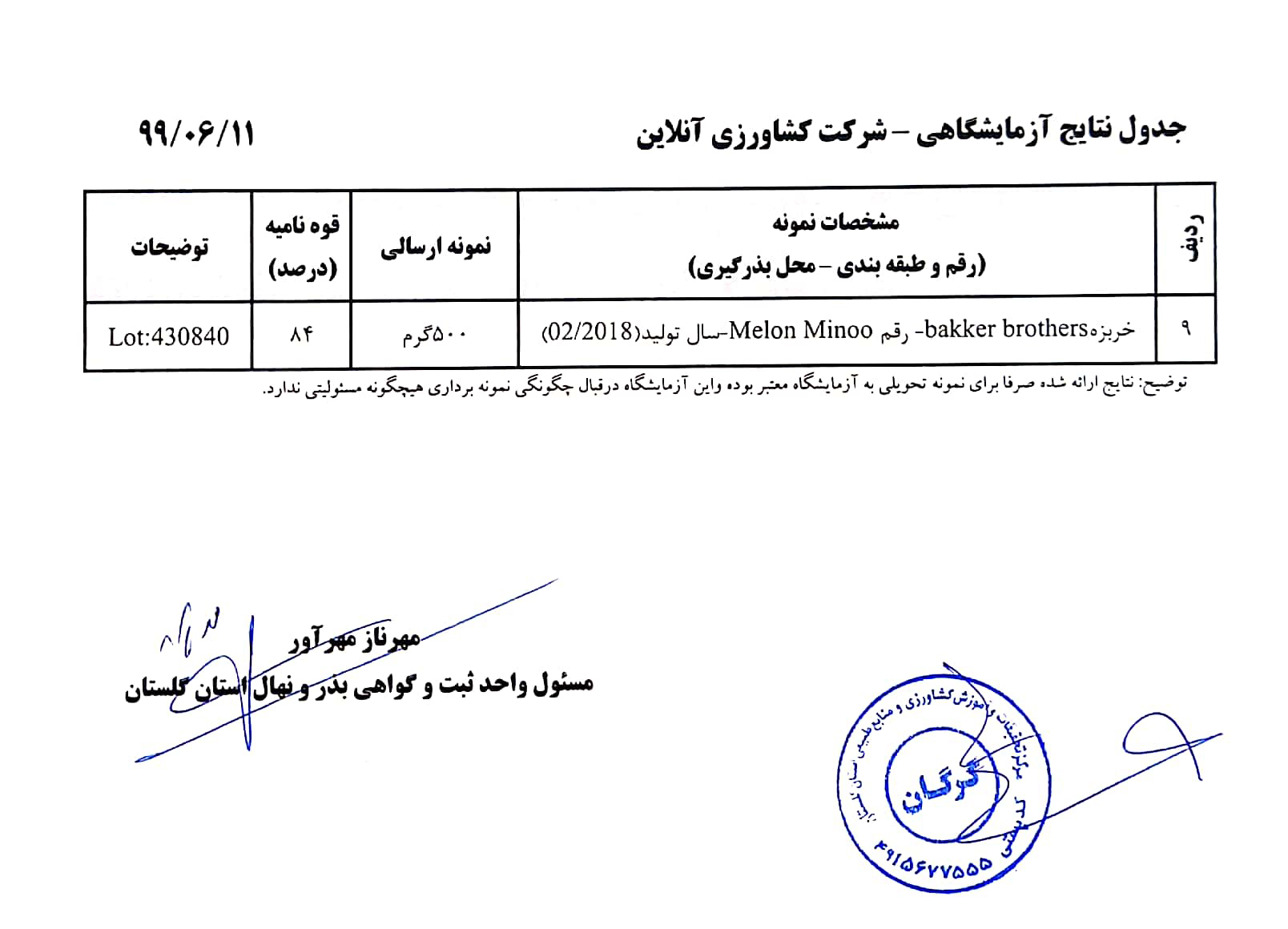 بذر خربزه مشهدی پربار بیکر هلند نیم کیلویی 2
