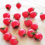 عکس کوچک بذر گوجه فرنگی چری صورتی تیره خوشه ای