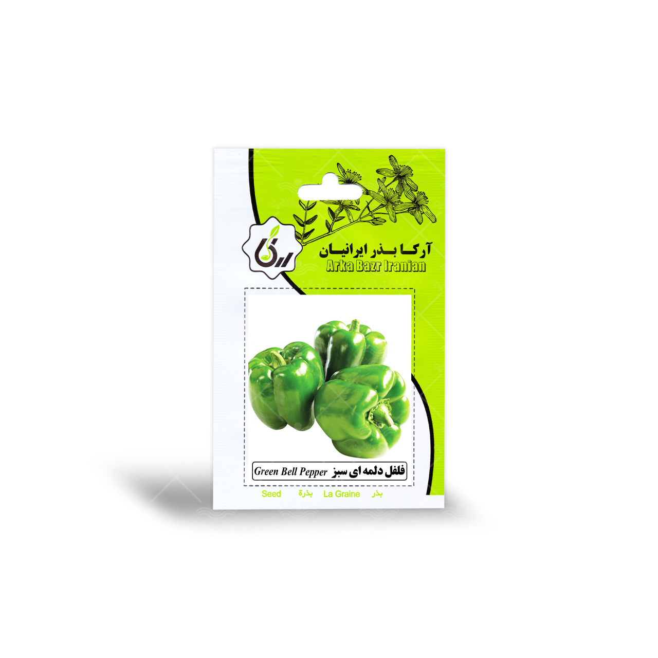 بذر فلفل دلمه سبز آرکا بذر ایرانیان 1
