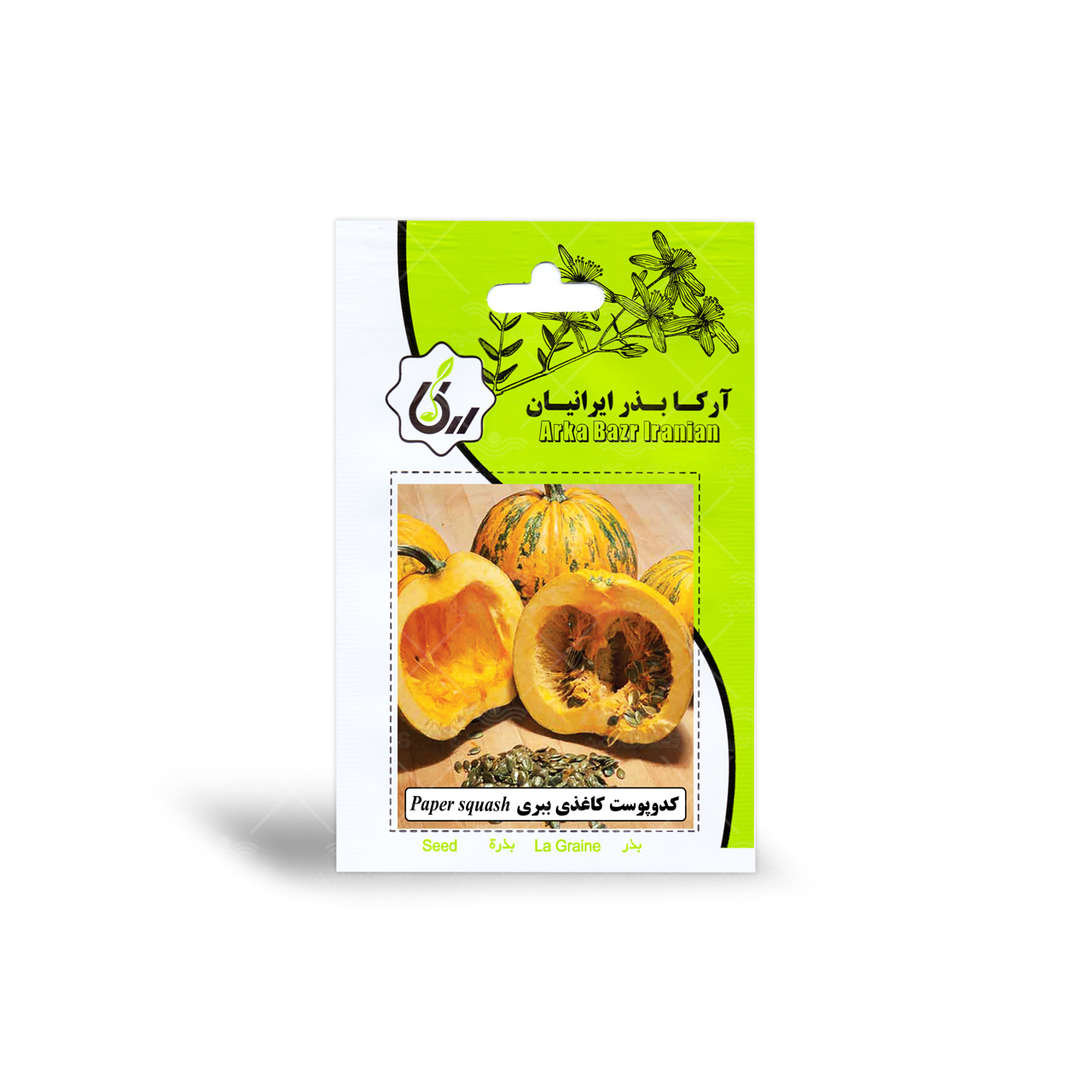 بذر کدو پوست کاغذی ببری آرکا بذر ایرانیان 1