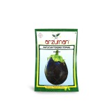عکس کوچک بذر بادمجان دلمه ای مشکی ترک 10 گرمی آرزومان
