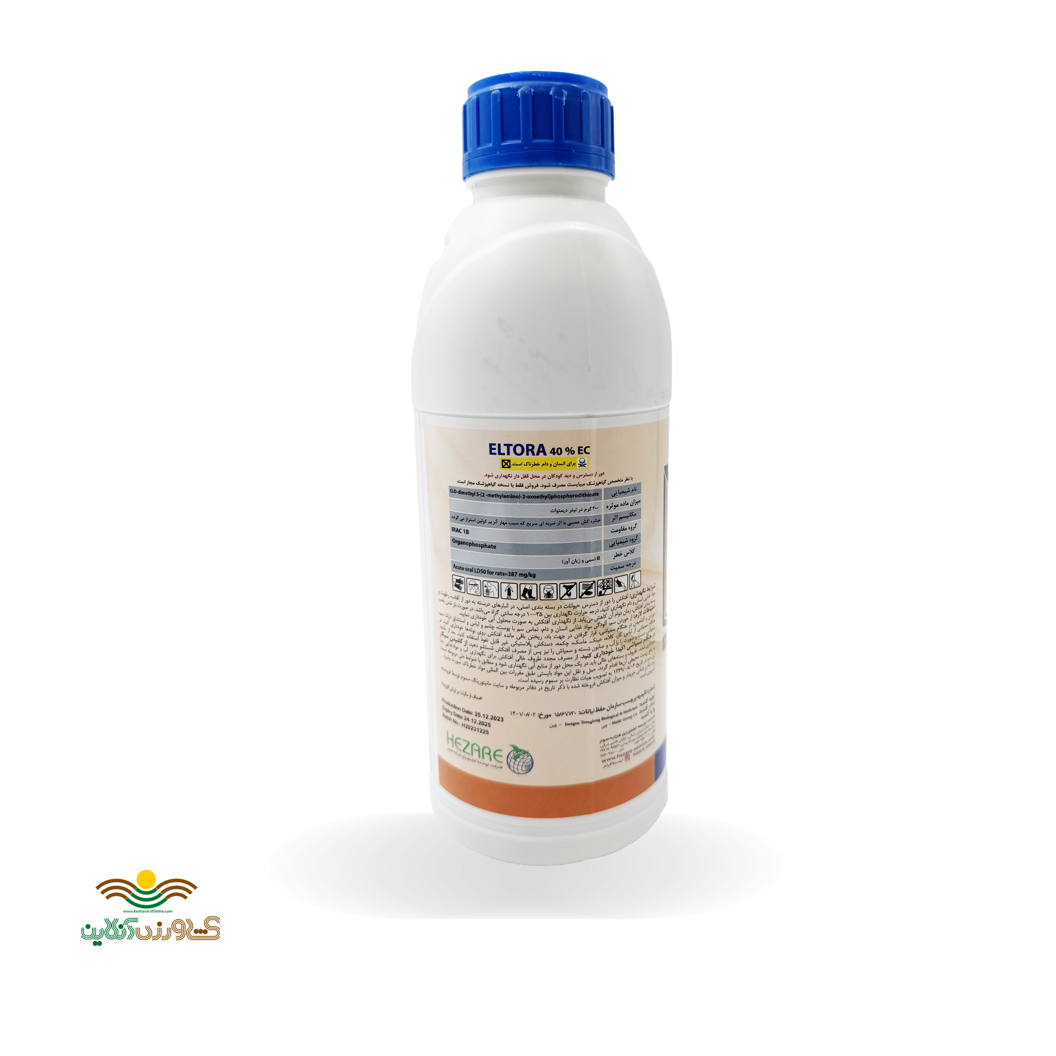 سم حشره کش و نماتدکش 1 لیتری دیمتوات التورا 40% EC ساخت چین 3