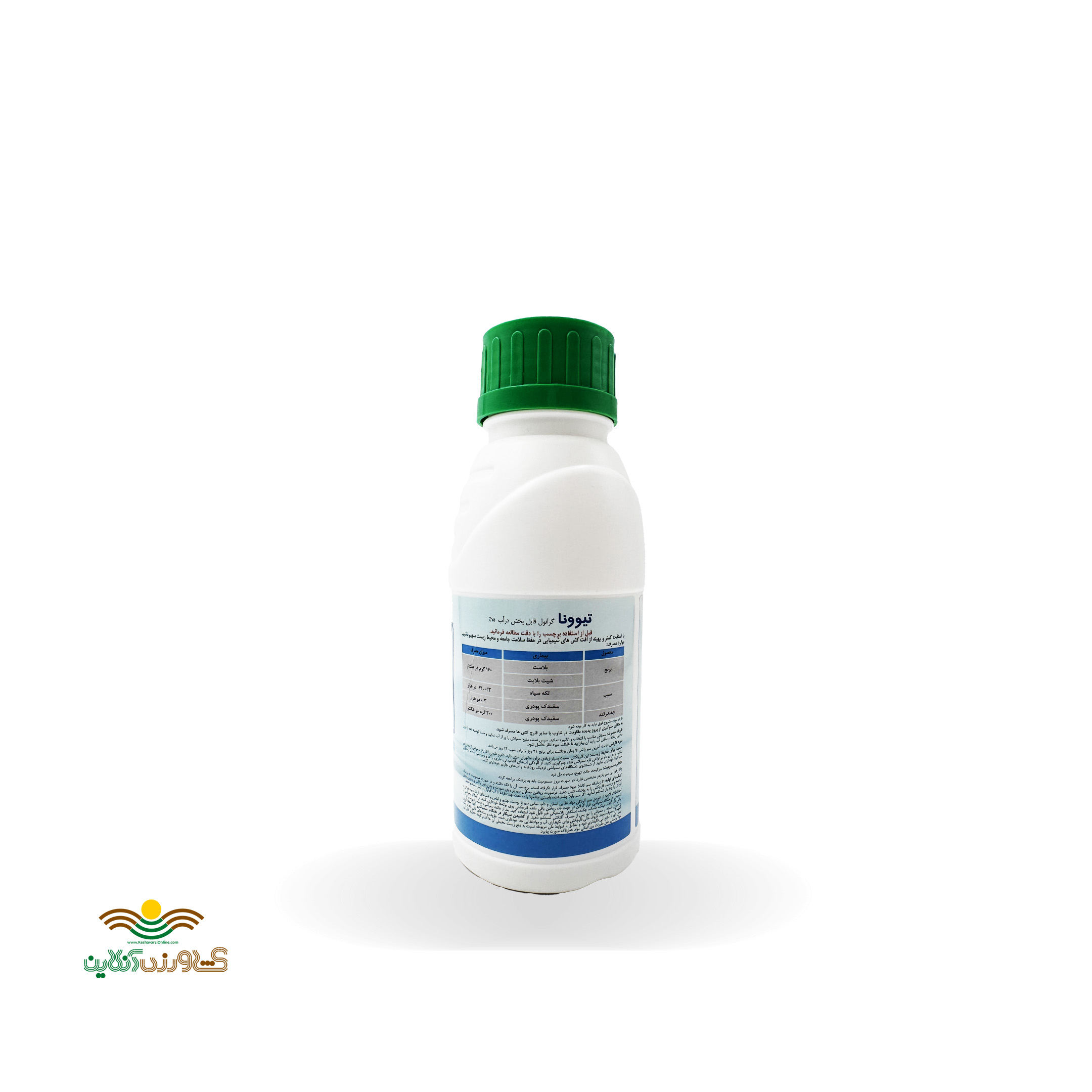 سم قارچ کش 200 گرمی تبوکونازول + تری فلوکسی استروبین تیوونا 75% wg ساخت چین 1