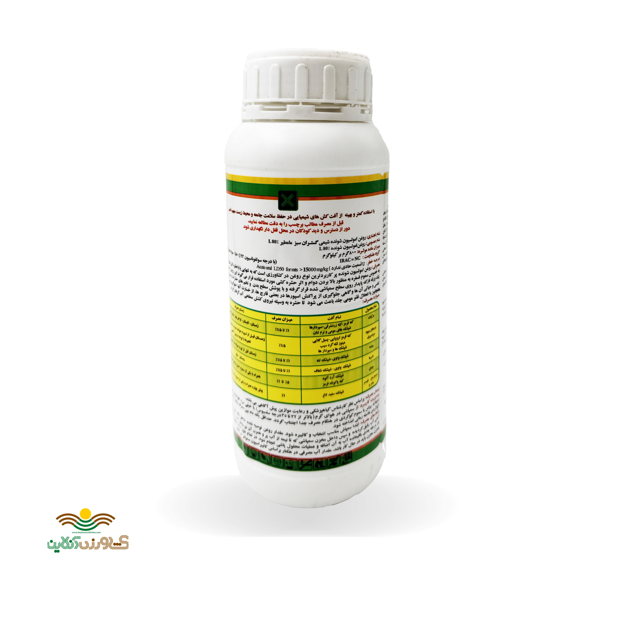 روغن ولک امولسیون شونده 80درصد 1 لیتری شیمی گستران 1